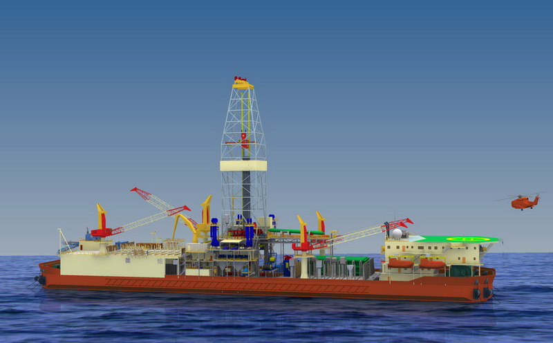 Equatorial Driller Full Profile Vessel Render
